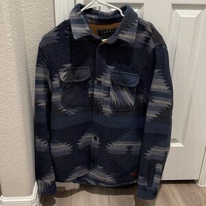 Jachs Men's Aztec Patterned Shirt Jacket